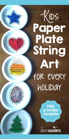 paper plate string art for every holiday