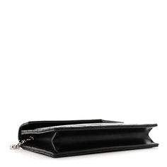 This is an authentic SAINT LAURENT Grain De Poudre Matelasse Chevron Monogram Envelope Chain Wallet in Black. This elegant chain wallet features fine pebbled chevron quilted leather in black. The bag features a silver chain link shoulder strap and a facing V-shaped flap with a prominent silver YSL logo. The flap opens to a partitioned black leather interior with card slot panels, patch pocket, and a zipper compartment. Ysl Logo, Oversized Bag, Dior Jewelry, Versace Bags, Chevron Quilt, Chain Wallet, Wallet Fashion, Wallet Chain, Hobo Handbags