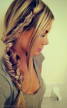 So cute Hair Styles 2014, Braided Updo, Long Blonde Hair, Fish Tail Braid, Beauty Tutorials