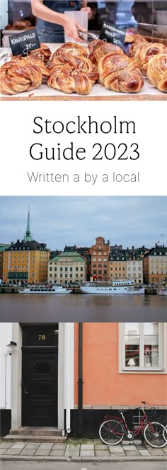 the stockholm guide 2012 written by a local baker in sweden, with pictures of pastries on display