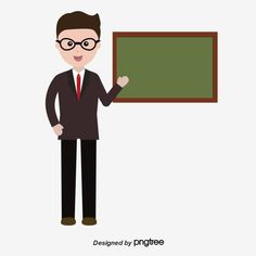 a man standing in front of a chalkboard with glasses on his head and pointing to it