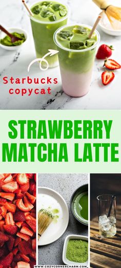 Summer calls for a refreshing and invigorating iced strawberry matcha latte, and we’ve got the perfect Starbucks copycat recipes for you. It’s an easy way to replicate the strawberry matcha latte Starbucks experience in your own kitchen. Make strawberry matcha latte at home, with the best iced  strawberry matcha latte recipe, better than strawberry matcha Starbucks. Whether you’re hosting a summer party or need a midday refresh, this latte is sure to impress. Strawberry Matcha Latte Starbucks, Matcha Latte Recipe Starbucks, Iced Strawberry Matcha Latte, Matcha Latte Starbucks, Starbucks Copycat Recipes Drinks, Matcha Latte Aesthetic, Starbucks Copycat Recipes, Comfort Food Recipes Casseroles, Strawberry Matcha Latte