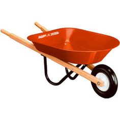 WHEELBARW TOY MINI 20 X 16 X 4<p>Smooth seamless tray with no-scratch curled edges. Sturdy all steel body and tubular steel undercarriage. Rolls easily on durable molded wheel and hardwood handles. Assembles easily. Body size of 20 in x 16 in x 4 in and wheel size of 7 in x 1-1/4 in.</p> Red Wheelbarrow, Gerobak Dorong, Wheelbarrow Garden, Toy Tools, Radio Flyer, Riding Toys, Red Wagon, Ride On Toys, Kids Bike