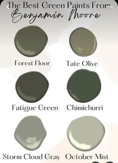 the best green paints from benjamin moore