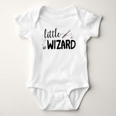 Harry Potter | Little Wizard Baby Bodysuit - tap, personalize, buy right now! #BabyBodysuit #harry #potter, #hogwarts, #potter #baby, Customizable Playful Onesie For Playtime, Customizable Fitted Onesie For First Birthday, Customizable Fitted Playful Onesie, Playful Customizable Onesie For Playtime, Playful Cotton Onesie For First Birthday, Cute Unisex Bodysuit For Birthday, First Birthday Bodysuit With Letter Print, First Birthday Fitted Bodysuit With Letter Print, Playful White Bodysuit For First Birthday