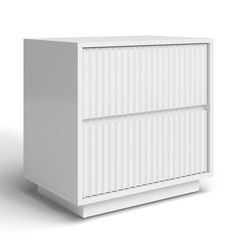 a white cabinet sitting on top of a floor