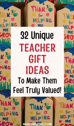 teacher gift ideas to make them feel truly value