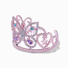 Add this cute tiara to her dress up look! She'll look like the pretty princess she is while wearing this pink butterfly tiara.Claire's Club is our unique collection specifically designed for our younger customers. Carefully constructed to be safe for toddlers & young children, these accessories are recommended for ages 3-6. Tiara by Claire's ClubMaterial: PlasticSuitable for ages 3-6 - Claire's Club Pink Butterfly Tiara Cute Tiara, Butterfly Tiara, Pretty Princess, Fashionable Jewelry, Be Safe, Global Brands, Pink Butterfly, Jewelry And Accessories, The Pretty