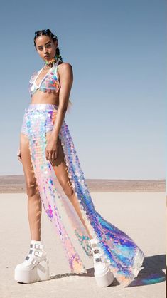 Iridescent Rave Outfit, Atlantis Theme Party Outfit, Mermaid Festival Outfit, Christmas Festival Outfit, Fairy Festival Outfit, Festival Outfits Fall, Casual Summer Outfits Dresses