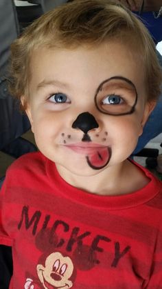 Basic Face Paint, Quick Face Painting Ideas For Kids, Puppy Face Paint, Kids Face Painting Easy, Dog Face Paints, Festival Face Paint