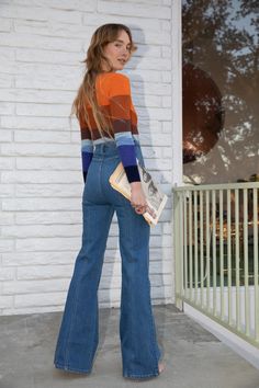 Filmore Bardot High Waisted Bells — Prism Boutique Retro High Waist Flare Jeans For Fall, Modern Full-length Flare Jeans For Fall, 70s Inspired High Waist Fitted Flare Jeans, Retro High Rise Flares For Fall, 70s Inspired Flare Jeans For Fall, 70s Inspired Fall Flare Jeans, 70s Inspired Fitted Straight Leg Jeans, 70s Inspired High Rise Fitted Jeans, 70s Inspired Fitted Wide Leg Jeans