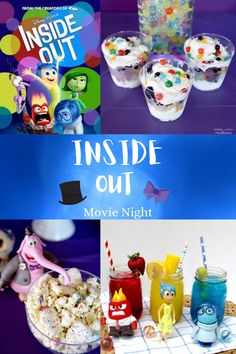 the inside out movie night is on display