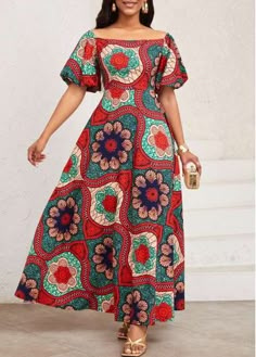 Color:Multi Color;Size:S;Size:M;Size:L;Size:XL;Size:XXL;Package Contents:1 X Dress;Occasion:Other;Style:Bohemian; Ankara Stylish Dresses, Casual African Dresses, Ashanti Style, African Goddesses, African Dresses Modern, Purple Maxi Dress, Led Dress