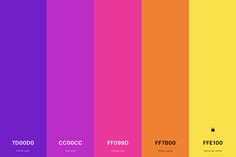 the color scheme for an iphone wallpaper with different font and numbers on each side