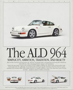 an advertisement for the new porsche 9114