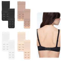 PRICES MAY VARY. Package Include: 8pcs of bra extender 2 hook, contain black, white, beige and skin color, can match with your different colors bras, also you can choose the brassiere extenders color according to your interests Bra Extender Size: 4 Pcs 2 hook bra strap extenders with 1/2" hook center spacing, 3.8 inch x 1.25 inch; 4 Pcs 2 hook bra strap extender with 3/4" hook center spacing, 3.8 inch x 1.5 inch. Bra extension help you easily adjust your old bra size Comfortable Materials: Our b Old Bras, Bra Extender, Bra Hooks, Bra Strap, New Bra, Lounge Lingerie, Soft Bra, Womens Bras, Bra Straps