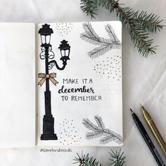 a christmas card with the words make it a december to remember written in black and white