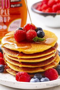 Almond Flour Pancakes Pancakes Fluffy, Almond Flour Pancakes, Flour Pancakes, Low Carb Breakfast Recipes, Fluffy Pancakes, Low Carb Breakfast, Low Carb Yum