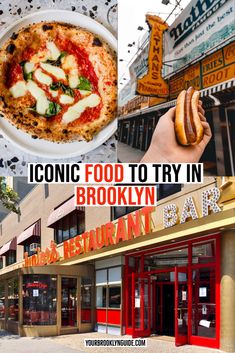 nyc foodie guide and food to try in nyc Best New York Pizza, Nyc Pizza Restaurants, Best Pizza New York City, Brooklyn Bucket List, Best Nyc Pizza, New York Iconic Places, Places To Eat In Brooklyn Ny, A Day In Brooklyn, Nyc Eats Bucket Lists