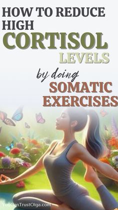 How to Reduce Cortisol Levels Naturally Using Somatic Exercises - It is amazing what somatic movement can do to your mental health and your body! The benefits of somatic exercises include reducing cortisol levels and helping to lose belly fat! stress management | somatic therapy | somatic healing | mind and body connection | somatic technique | emotional healing | somatic bodywork | manage stress and anxiety | health tips| health and wellness Rv Workout, Somatic Stretching, Mind And Body Connection, Regulate Cortisol, Somatic Workout, Reducing Cortisol, Balance Cortisol, Cortisol Belly, Cleaning Energy