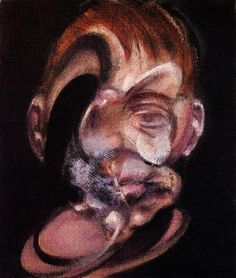 a painting of a man with his mouth open