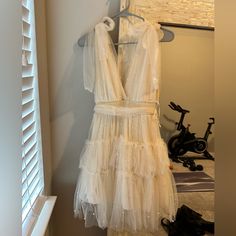 New Never Worn Ivory Pearl, Tulle Dress, Colorful Dresses, Womens Dresses, Cream, Dresses, Women Shopping, Color