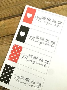 the printable valentine's day cards are ready to be used