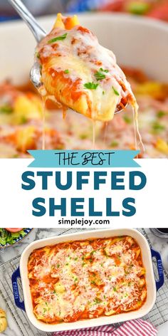 the best stuffed shells recipe with cheese and vegetables