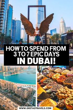 How to Spend From 3 to 7 EPIC Days in Dubai! Bucket List Places To Visit, Dubai Itinerary, Places To Visit In Dubai, Dubai Things To Do, Dubai Resorts, Dubai Travel Guide, Most Beautiful Places On Earth, Visit Dubai