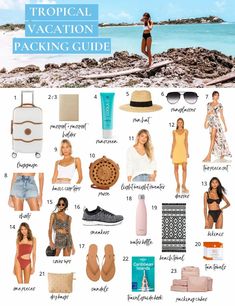 the tropical vacation packing guide for women