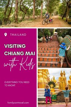 thailand with text overlay that says visiting chiang mai with kids everything you need to know