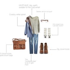 "Just a little winter tip..." by sofie-augustesen on Polyvore Go Browns, Warm Sweaters, Brown Bags, Cute Bears, Brown Boots, Must Haves, Winter Jackets