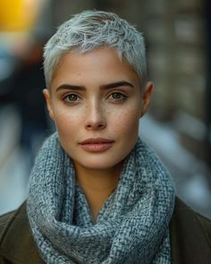 Short Hair For Women, Cute Short Hair, Super Short Haircuts, Short White Hair, Chemo Hair, Crop Hair, Really Short Hair, Very Short Haircuts