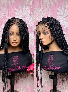 Black butterfly braid wig. 26" 13x6 lace front. With baby hair. Medium cap size with elastic band attached. Ships in 3 to 5 business days. Pinch Braids, Butterfly Braids, Butterfly Braid, Spray Conditioner, Buy Wigs, Salt And Pepper Hair, Kanekalon Hairstyles, Braid Wig, Curly Hair Photos