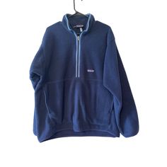 Patagonia Synchilla Fleece W/Pockets 1/4 Zip Blue With Light Blue Trim Pullover Mens Size Xl This Is In Excellent Condition The Size/Material Tag Has Been Removed Please See Measurements. Only Worn A Couple Of Times. Super Warm New Item Will Be Noted As Nwt -(New With Tag) Or Nwot (New Without Tag) Preloved In Great Condition, No Flaws Unless Noted. Measurements Noted And Material Listed If Not Shown In Photos. Smoke Free/Pet Free Home Please Review All Photos Before Placing Order And Ask Questi Patagonia Fleece Outfit, Light Blue Trim, Fleece Outfit, Patagonia Shirts, Patagonia Synchilla, Patagonia Fleece, Blue Pullover, Blue Trim