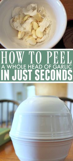 how to peel whole head of garlic in just seconds with this easy recipe and instructions