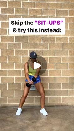 hiitworkout on Instagram: "Skip the SIT-UPS & try this instead.🔥🔥🔥🔥   ⭐️LIKE IT, SAVE IT, SHARE IT, for your next core/ab workout!  •  ⁣ ⁣⁣ Remember to ♥️ so I know content you like to see !!⁣  Follow New Page💯 @bellyworkout 💯 Follow New Page💯 @bellyworkout 💯 Follow New Page💯 @bellyworkout 💯 💪🏼⁣⁣⁣⁣⁣⁣⁣⁣ ⁣⁣⁣⁣⁣⁣⁣⁣⁣⁣⁣⁣⁣ ⁣⁣ ⁣⁣⁣♥️ - save & tag a fwend 👭⁣⁣⁣⁣⁣  . . • • @madmerkfit #fitness #fitfam #fitnessmotivation #workout #groupfitness #gym #momlife #momswholift #strong #strength #transformation #fitnessjourney #mombod #healthylifestyle #reels #reelsinstagram #reelitfeelit #abs #abworkout #coreworkout #strengthtraining #humpday" After C Section Workout, Kettlebell Workout Routines, Hair Sports, Standing Workout, Flat Tummy Workout, Ab Core Workout, Hairstyles Videos, Daily Exercise Routines, Abs And Cardio Workout