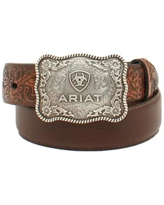 Takuache Outfits, Country Belt Buckles, Ariat Belts, Country Belts, Ariat Logo, Western Leather Belt, Buckle Bunny, Womens Belt Buckles, Cowgirl Belts