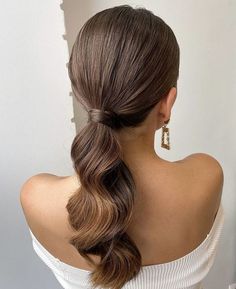 Wedding Ponytail, Low Ponytail Hairstyles, Pony Hairstyles, Long Hair Wedding Styles