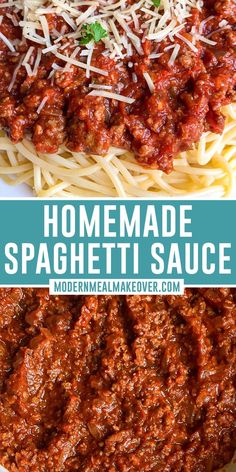 Close up of homemade spaghetti sauce with ground beef. Spaghetti Sauce With Ground Beef, Spaghetti With Ground Beef, Spaghetti Sauce Recipe, Homemade Spaghetti Sauce, Italian Sauce, Homemade Spaghetti, Tastemade Recipes