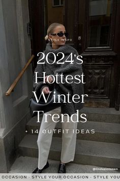 Winter Outfits Trend 2024, Trending Winter Outfits 2024 Women, Winter 2024 Outfit Ideas, Trending Outfits 2024 Women, Clothes Trends 2024 Women, Winter 2024 Casual Outfits, Winter Collection 2024, Fashion Outfits Winter 2024