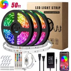 5m 300leds / m rgb led strip light kit with remote control