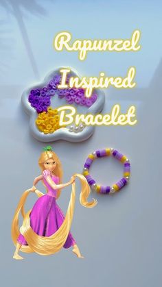 the rapunzel inspired bracelet has been designed to look like rapunzie from tangled braids