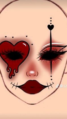 Hallowen Schminke, Anime Make-up, Pelottava Halloween, Creative Halloween Makeup, Halloweenský Makeup, Holloween Makeup, Creepy Makeup, Anime Eye Makeup, Face Charts