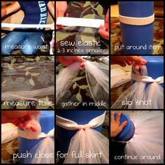 instructions to make tulle wrapped trash cans