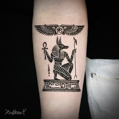 Egyptian Mythology Scripture Anubis Tattoo Egyptian Flash Tattoo, Egyptology Tattoo, Egyptian Shoulder Tattoo, Geometric Egyptian Tattoo, Egypt Tattoo For Women, Egypt God Tattoo, Small Anubis Tattoo, Egyptian Neck Tattoo, Thoth Egypt Tattoo