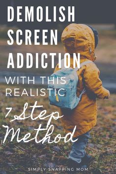 Screen addiction is oh-so-common in kids these days. Of course it is, technology is everywhere and provides instant gratification to our kids. Demolish screen addiction with this simple and realistic 7 step method that will limit their screentime for good. #endscreenaddiction #limitingscreentimeforkids #kidsandscreentime #raisinghappykids #parentinghacks #positiveparenting #activitiesforkids #kidsandoutdoors Limit Screen Time, Screen Time For Kids, Intentional Parenting, Instant Gratification, Mindful Parenting, Conscious Parenting