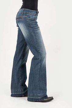 Stetson Women's 214 Fit Trouser w/ Slash Pockets - Breeches.com Fashion Trousers Women, Western Jeans, Flare Leg Jeans, Trouser Style, Clothing Hacks, Dream Clothes, Jean Outfits, Trousers Women, Pretty Outfits