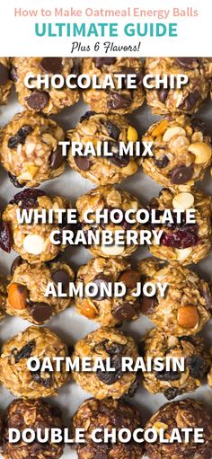 chocolate chip trail mix and white chocolate cranberry almond oatmeal raisin cookies