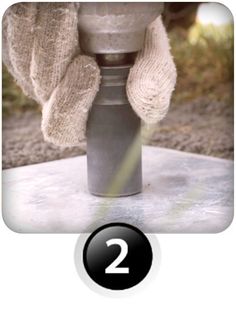 the number two is in front of an image of a fire hydrant with gloves on it